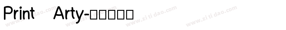 Print Arty字体转换
